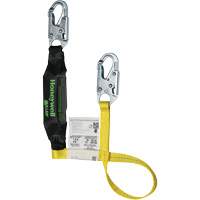 Miller&reg; HP Shock-Absorbing Lanyard, 4', Locking Snap Hook Center, Locking Snap Hook Leg Ends, Polyester - PIP Global Safety M1FSFS-YS4C