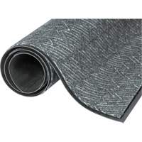 Triathlon Performance Entrance Mats, Wiper/Scraper, 6' x 10' x 7/16", Cool Grey - Mat Tech TRM61053