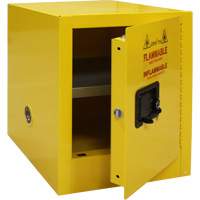 Flammable Storage Cabinet, 4 gal., 1 Door, 17" W x 22" H x 18" D - Zenith Safety Products 
