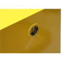 Flammable Storage Cabinet, 4 gal., 1 Door, 17" W x 22" H x 18" D - Zenith Safety Products 
