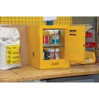 Flammable Storage Cabinet, 4 gal., 1 Door, 17" W x 22" H x 18" D - Zenith Safety Products 
