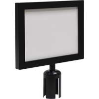 Sign Frame for Crowd Control Post, Black - Zenith Safety Products 