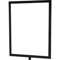 Heavy-Duty Vertical Sign Holder for Classic Posts, Black - Tensator NOSC-33-1114HD-V