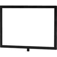 Heavy-Duty Horizontal Sign Holder for Classic Posts, Black - Tensator NOSC-33-1114HD-H