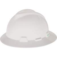 V-Gard&reg; Slotted Full-Brim Hardhat, Pinlock Suspension, Non-Vented - MSA 454733