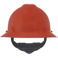 V-Gard&reg; Slotted Full-Brim Hardhat, Meets CSA Type 1, Ratchet Suspension, Non-Vented - MSA 496075