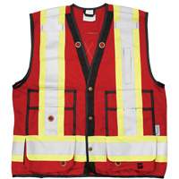 Open Road&reg; Surveyor Vest, Red, Large, Polyester - Viking 6165R-L