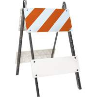 Prismatic Barricade, Folding, 24" L x 45" H, Orange/White - Accuform NMC FBA111