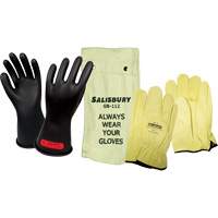Salisbury  Electrical-Insulating Glove Kit, ASTM Class 0, Size 9, 11" L - PIP Global Safety GK011B/9