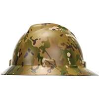 Casque de s&eacute;curit&eacute; &agrave; bordure compl&egrave;te Hydro Dip V-Gard, R&eacute;pond aux normes CSA type 1, Suspension Rochet, Non ventil&eacute; - MSA 10204784