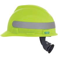 Casque de s&eacute;curit&eacute; &agrave; fentes V-Gard, R&eacute;pond aux normes CSA type 1, Suspension Rochet, Non ventil&eacute; - MSA 10102194