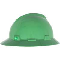 V-Gard&reg; GREEN Slotted Full Brim Hard Hat, Meets CSA Type 1, Ratchet Suspension - MSA 10160926
