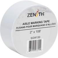 Ruban pour marquage d'all&eacute;es, 2" x 108', PVC, Blanc - Produits de sécurité Zenith 