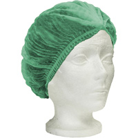 Bonnet bouffant pliss&eacute; Ronco Care, Polypropyl&egrave;ne, 21", Vert - Ronco 7021G
