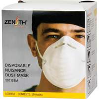 Masques jetable contre les poussi&egrave;res nuisibles - Produits de sécurité Zenith 