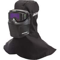 Rebel ADF Welding Mask, 3.5" L x 1.3" W View Area, 3/5-12 Shade Range, Black - Jackson Safety 46200