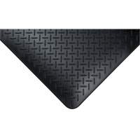 Tapis antifatigue, Losange, 1-2/3' x 3-1/4' x 3/4", Noir, Polyur&eacute;thane - Produits de sécurité Zenith 