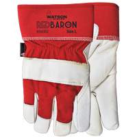 Gants d'ajusteur Red Baron, 2T-Grand, Paume en Cuir fleur de vache, Doublure en Tissu-laine - Watson Gloves 94002-XXL