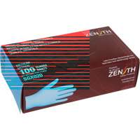 Gants tactiles jetables de calibre m&eacute;dical, T-Grand, Nitrile/vinyle, 4,5 mils, Sans poudre, Bleu, Classe 2 - Produits de sécurité Zenith 