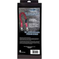 ShockSorb Internal Shock Lanyard, 6', Snap Hook Center, Snap Hook Leg Ends, Polyester - Dentec 16LSLM3611RT