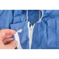 Hooded Coveralls, 2X-Large, Blue, SMS - Zenith Safety Products 