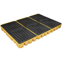 Palette &agrave; profil bas pour contr&ocirc;le des d&eacute;versements, Capacit&eacute; de d&eacute;versement 76.5 gal. US, 72" x 49" x 6,5" - Enpac 5115-YE