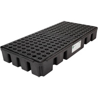 Palette de confinement des d&eacute;versements &agrave; profil bas Black Diamond, Capacit&eacute; de d&eacute;versement 25.5 gal. US, 49" x 24" x 6,5" - Enpac 5117-BD