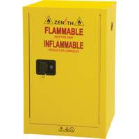 Flammable Aerosol Storage Cabinet, 12 gal., 1 Door, 23" W x 35" H x 18" D - Zenith Safety Products 