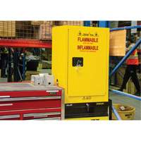 Flammable Aerosol Storage Cabinet, 12 gal., 1 Door, 23" W x 35" H x 18" D - Zenith Safety Products 
