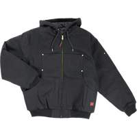 Hooded Duck Bomber Jacket, Men's, 4X-Large, Black - Tough Duck WJ302-BLACK-4XL