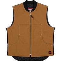 Gilet &agrave; moto WV04, Hommes, Grand, Brun - Tough Duck WV041-BROWN-L