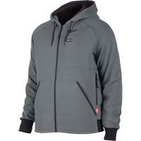 Chandail &agrave; capuchon chauffant M12, Hommes, Grand, Gris, Polyester - Milwaukee 306G-20L