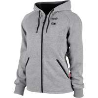 Chandail à capuchon chauffant M12<sup>MC</sup> complet, Femmes, T-Grand, Gris, Polyester SGY376 | SCN Industrial