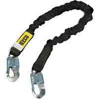 Arc Flash Lanyard, 6', Locking Snap Hook Center, Locking Snap Hook Leg Ends, Nylon - Jelco 54276