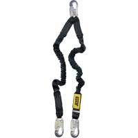 Arc Flash Lanyard, 4', Locking Snap Hook Center, Locking Snap Hook Leg Ends, Nylon - Jelco 54974