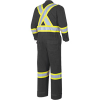 7702BK Combinaison ignifuge et r&eacute;sistant &agrave; l'arc &eacute;lectrique 88/12 FR-Tech, Taille 36, Noir, 9,7 cal/cm² - Pioneer V2540470-36