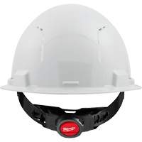 Casque de s&eacute;curit&eacute; &agrave; bordure avant, R&eacute;pond aux normes CSA type 1, Suspension Rochet, Ventil&eacute; - Milwaukee 48-73-1200