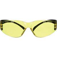 SecureFit 100 Series Safety Glasses, Amber Lens, Anti-Fog/Anti-Scratch, ANSI Z87+/Meets/Exceeds CSA Z94.3 - 3M SF103AF-BLK