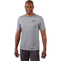 T-shirt de travail hybride, Hommes, Petit, Gris - Milwaukee 603G-S