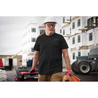 T-shirt de travail hybride, Hommes, Petit, Noir - Milwaukee 603B-S