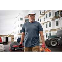 T-shirt de travail hybride, Hommes, Petit, Bleu - Milwaukee 603BL-S