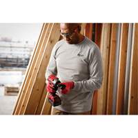 T-shirt de travail hybride, Hommes, Petit, Gris - Milwaukee 604G-S