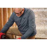 T-shirt de travail hybride, Hommes, Petit, Bleu - Milwaukee 604BL-S