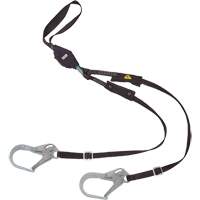 Longe utilitaire &agrave; amortisseur d'&eacute;nergie V-Series, 6', Point d'ancrage &agrave; Crochet d'armature, Crochet mousqueton aux jambes, Nylon - MSA 10199060
