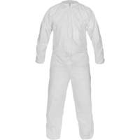 CleanMax&reg; Clean Manufactured Non-Sterile Coverall, Medium, White, Microporous - Lakeland CTL417CM-MD