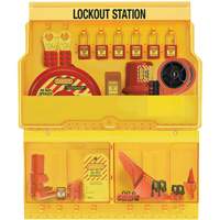 Station de cadenassage pour vannes et appareils &eacute;lectriques de luxe et de qualit&eacute; sup&eacute;rieure, Cadenas Thermoplastique, Capacit&eacute; de 32, Cadenas Compris - Master Lock S1900VE410PRE