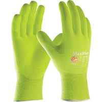 Gants sans coutures haute visibilit&eacute; ATG MaxiFlex Ultimate, T-Grand, Rev&ecirc;tement Nitrile, Calibre 15, Enveloppe en Nylon/&eacute;lasthanne - PIP Global Safety GP34874FY/XL