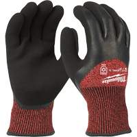 Winter Cut-Resistant Gloves, X-Large, 15 Gauge, Rubber Latex Coated, ANSI/ISEA 105 Level 3 - Milwaukee 48-22-8923