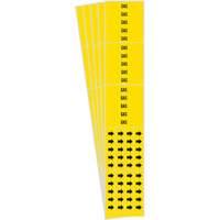 "Gas" Pipe Markers, Self-Adhesive, 2-1/4" H x 2-3/4" W, Black on Yellow - Brady 7119-3C-PK