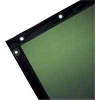 Welding Curtain, 72" x 96", Moderate Transparency, Green - Jackson Safety 36315